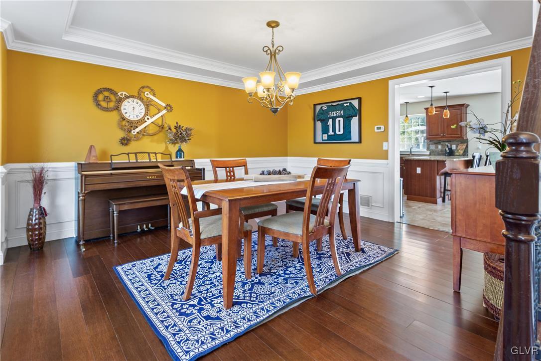 127 Fox Ridge Nazareth, PA 18064 - Photo 7 of 48 a view of a dining room with furniture window and wooden floor