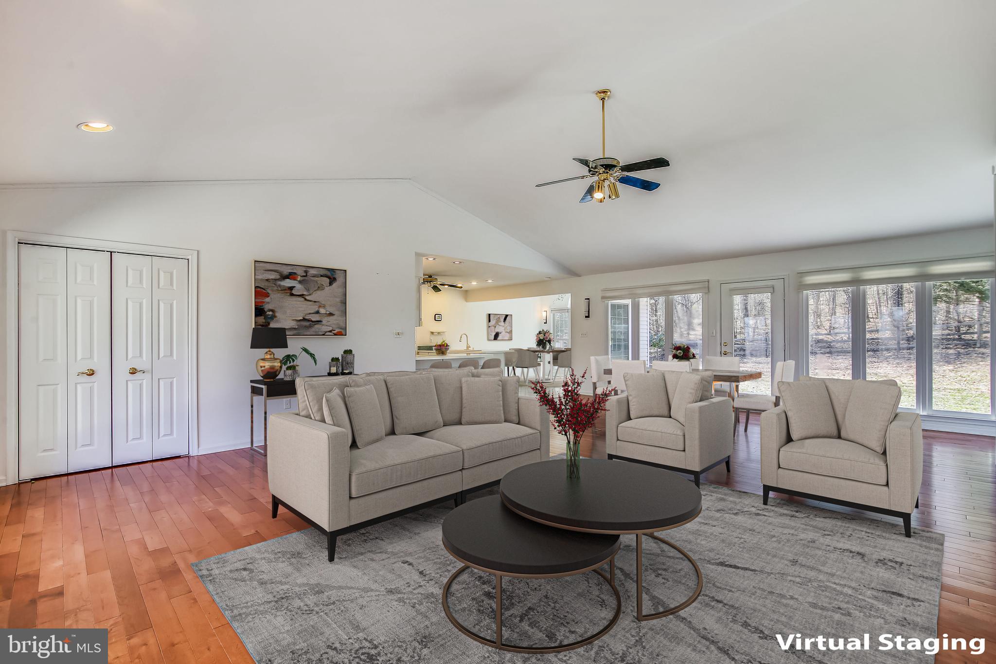 Living Room & Dining Room Virtual Staged