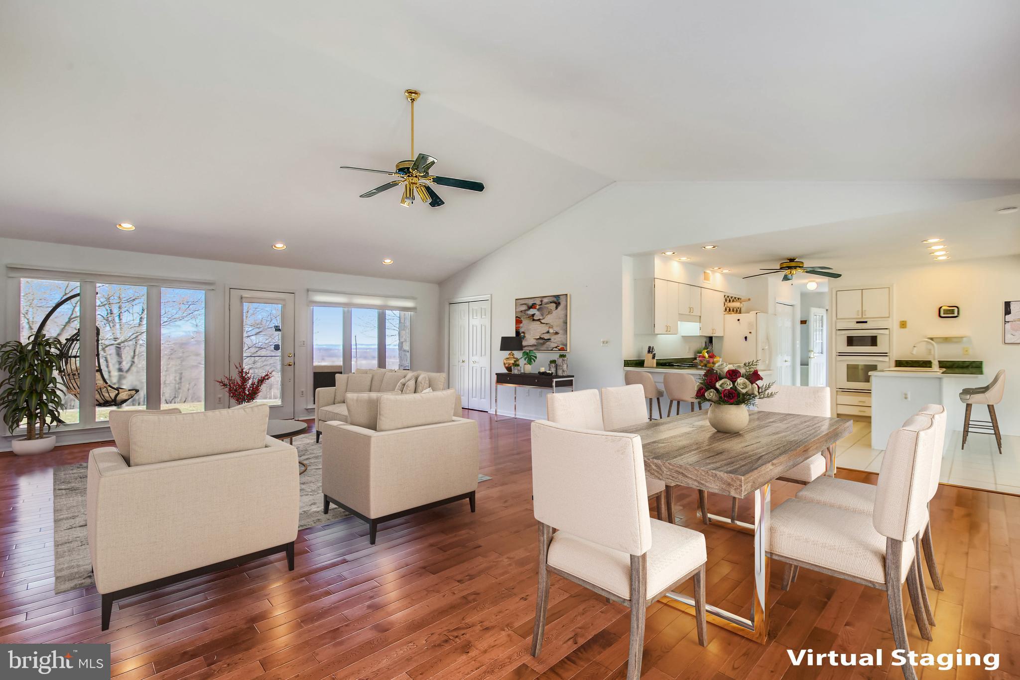 Living Room & Dining Room Virtual Staged