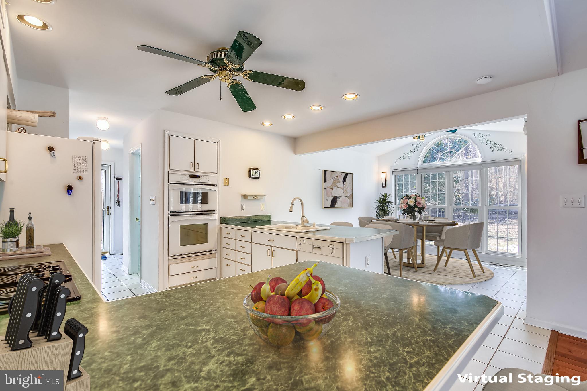 Kitchen thru to Breakfast Room Virtual Staged