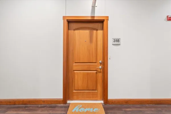 a view of front door