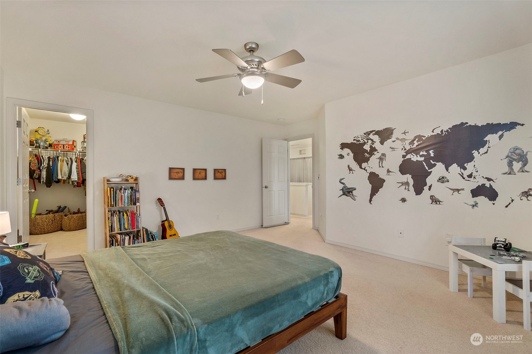 1328 Foreman Road DuPont, WA 98327 - Photo 22 of 37 a bedroom with a bed and a large mirror