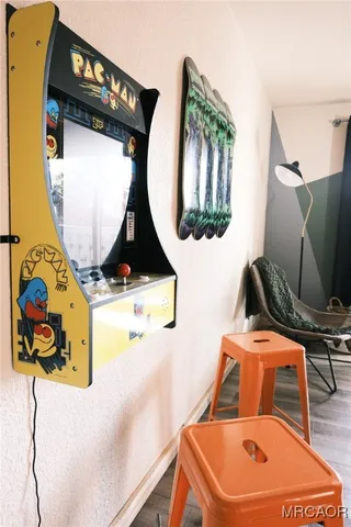 with a bathroom with a sink mirror and window