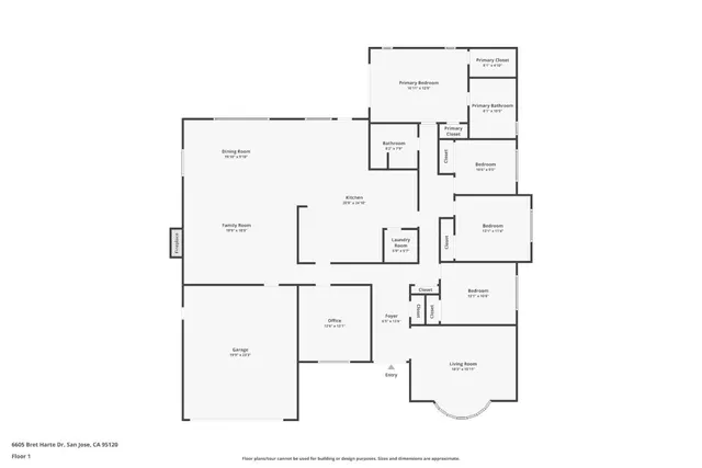 $2,498,888 | 6605 Bret Harte Drive, San Jose, CA 95120
