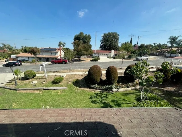 a view of a sink and a mirror