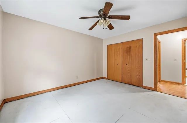 a view of an empty room