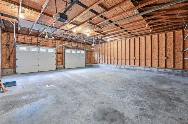 an aerial view of city and lake view