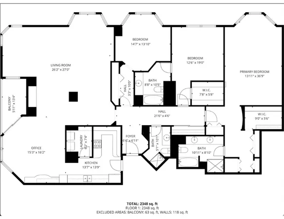 a picture of a floor plan