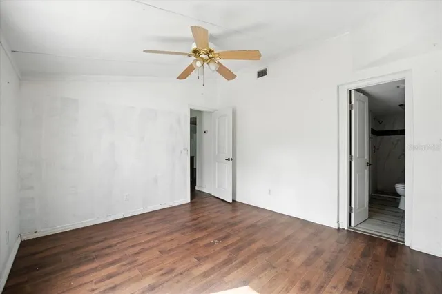 wooden floor in an empty room