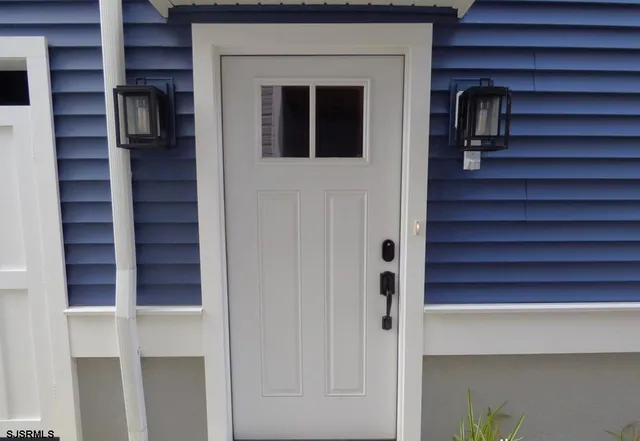a view of front door