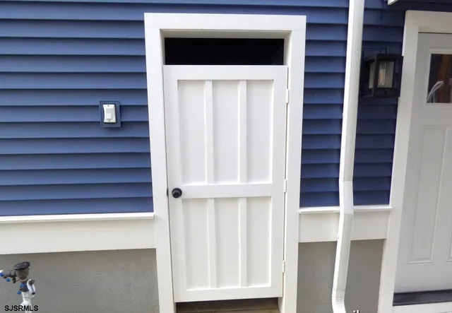 a view of front door of house