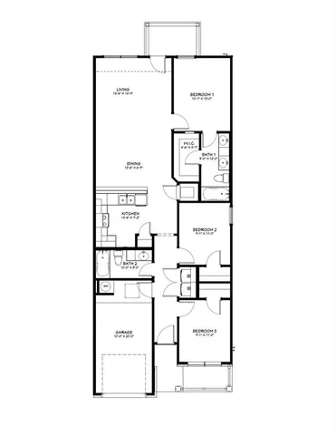 a picture of a floor plan