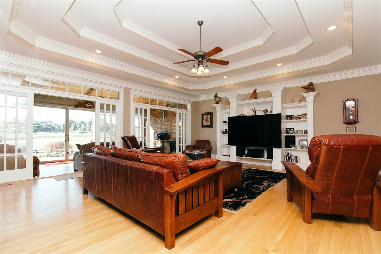 1727 McCowans Ferry Road Versailles, KY 40383 - Photo 15 of 57 Living Room with triple tray ceiling