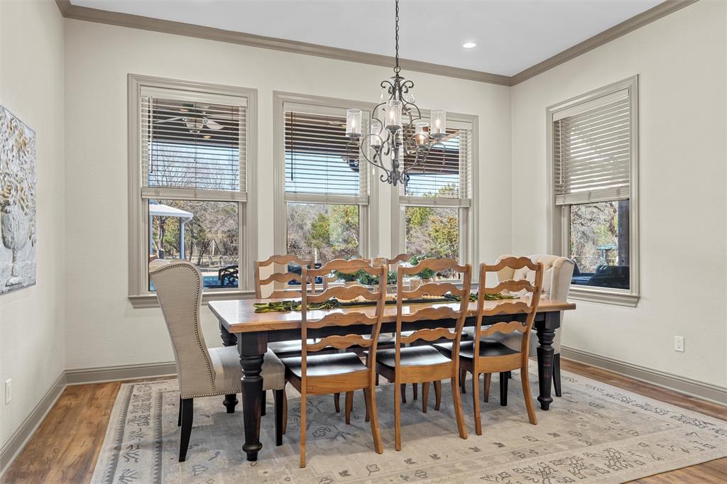 18503 Wortham Bend Road China Spring, TX 76633 - Photo 13 of 40 a view of a dining room with furniture window and outside view