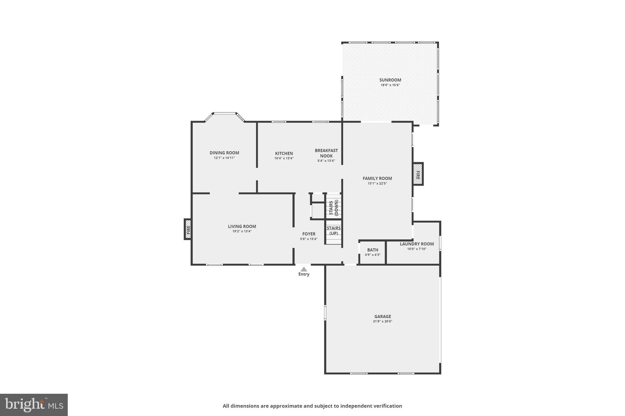 21 Flintshire Road Malvern, PA 19355 - Photo 38 of 40 Floor Plan Main Level (measurements are approx)