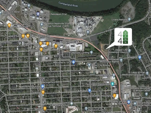 a view of a brick house with a door