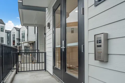 a view of front door of house