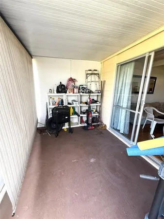 a view of storage and utility room