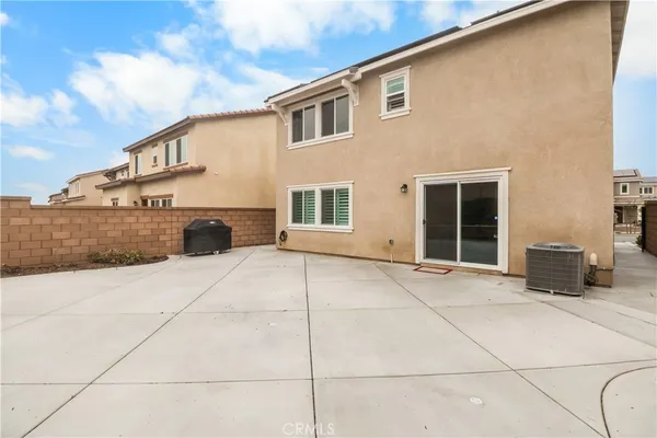 a backyard view of a house