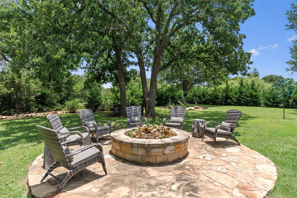 104 Adobe Cove Georgetown, TX 78633 - Photo 37 of 40 An inviting stone fire pit area creates an ideal gathering spot for outdoor enjoyment.