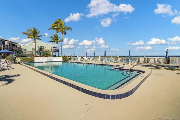 a view of a swimming pool