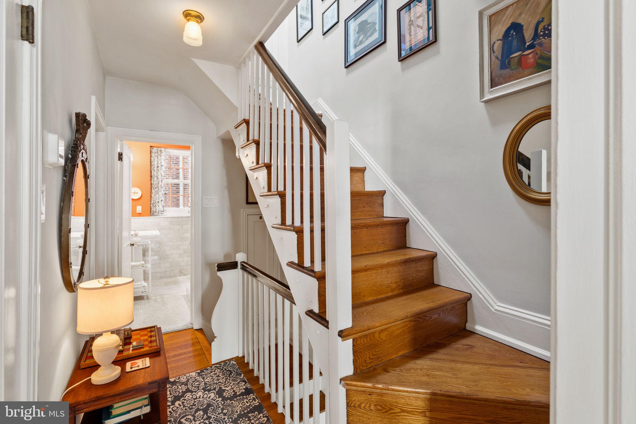 2136 St James Street Philadelphia, PA 19103 - Photo 35 of 56 2nd floor landing leading to the 3rd floor