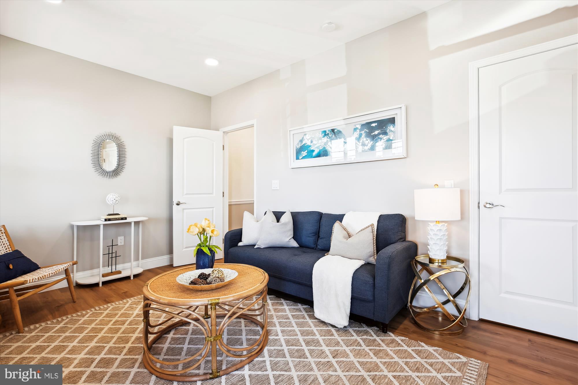 329 15th Street Northeast Washington, DC 20002 - Photo 18 of 71 a living room with furniture and wooden floor