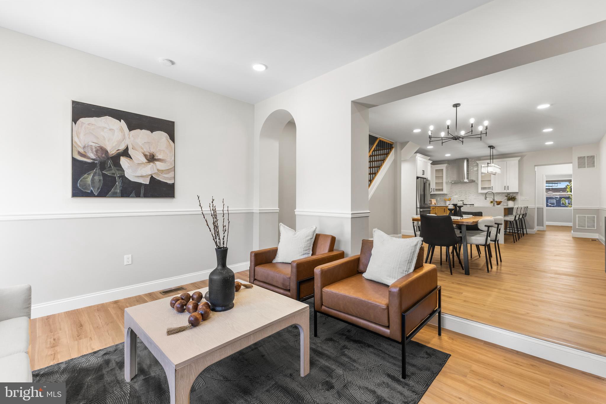 329 15th Street Northeast Washington, DC 20002 - Photo 3 of 71 a living room with furniture and wooden floor