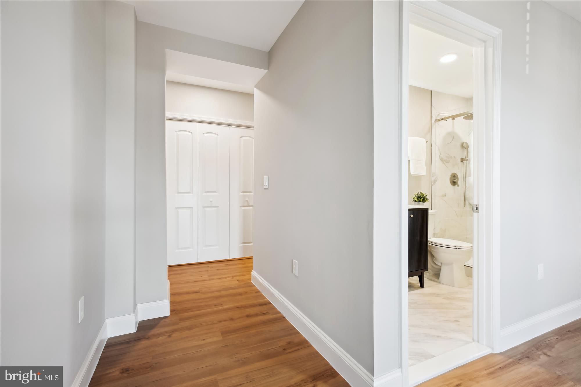 329 15th Street Northeast Washington, DC 20002 - Photo 34 of 71 a view of a hallway with wooden floor and staircase