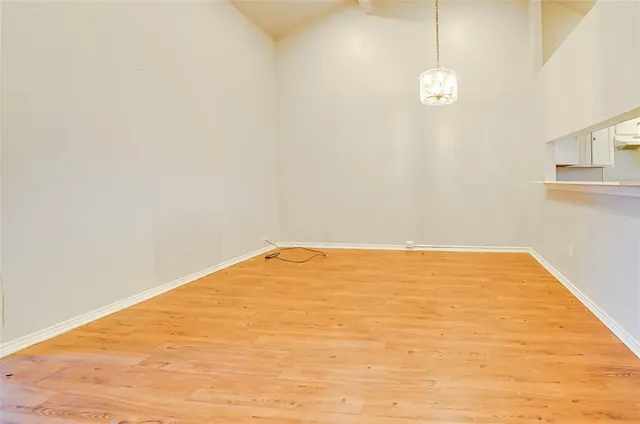 a view of empty room