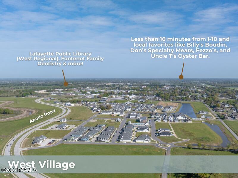 201 Boxview Street Scott, LA 70583 - Photo 2 of 42 West Village Aerial Photo - For Website