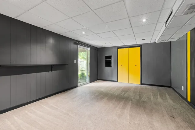 a view of a chairs on wooden deck