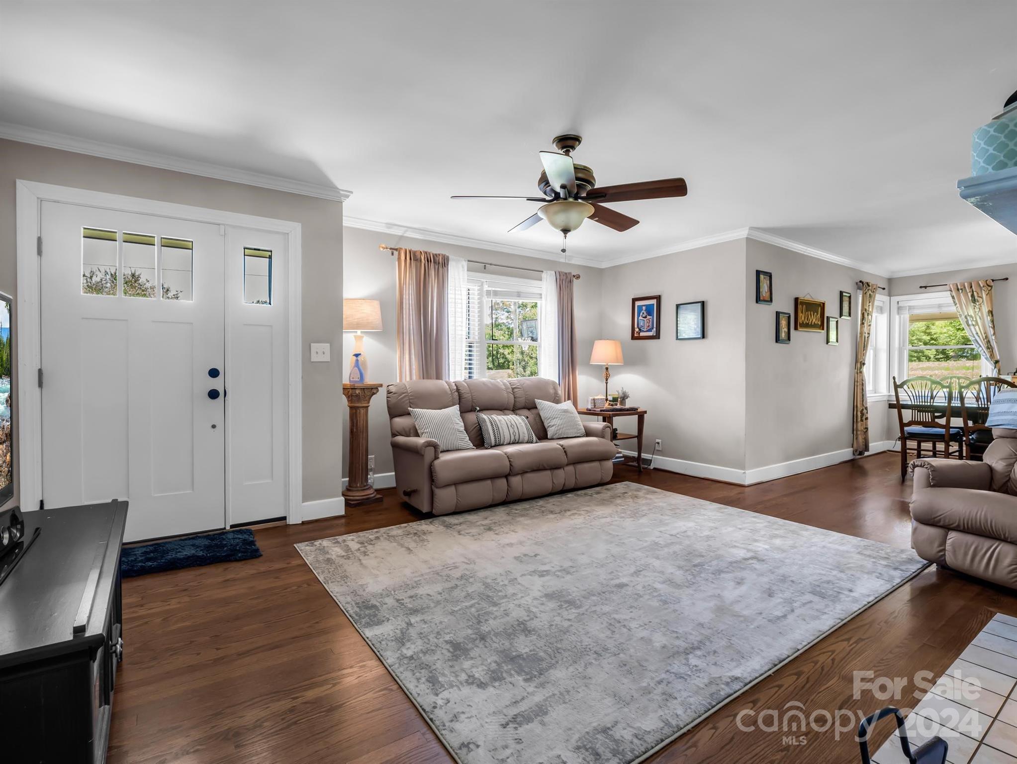 2433 Poors Ford Road Rutherfordton, NC 28139 - Photo 3 of 37 a living room with furniture and wooden floor