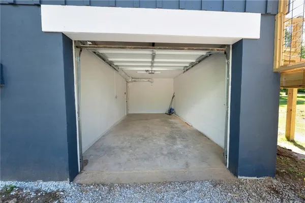a view of a room with an entryway