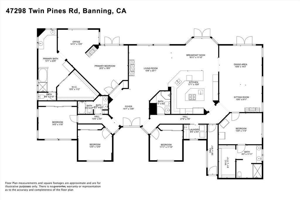 47298 Twin Pines Road Banning, CA 92220 - Photo 65 of 65 a picture of floor plan