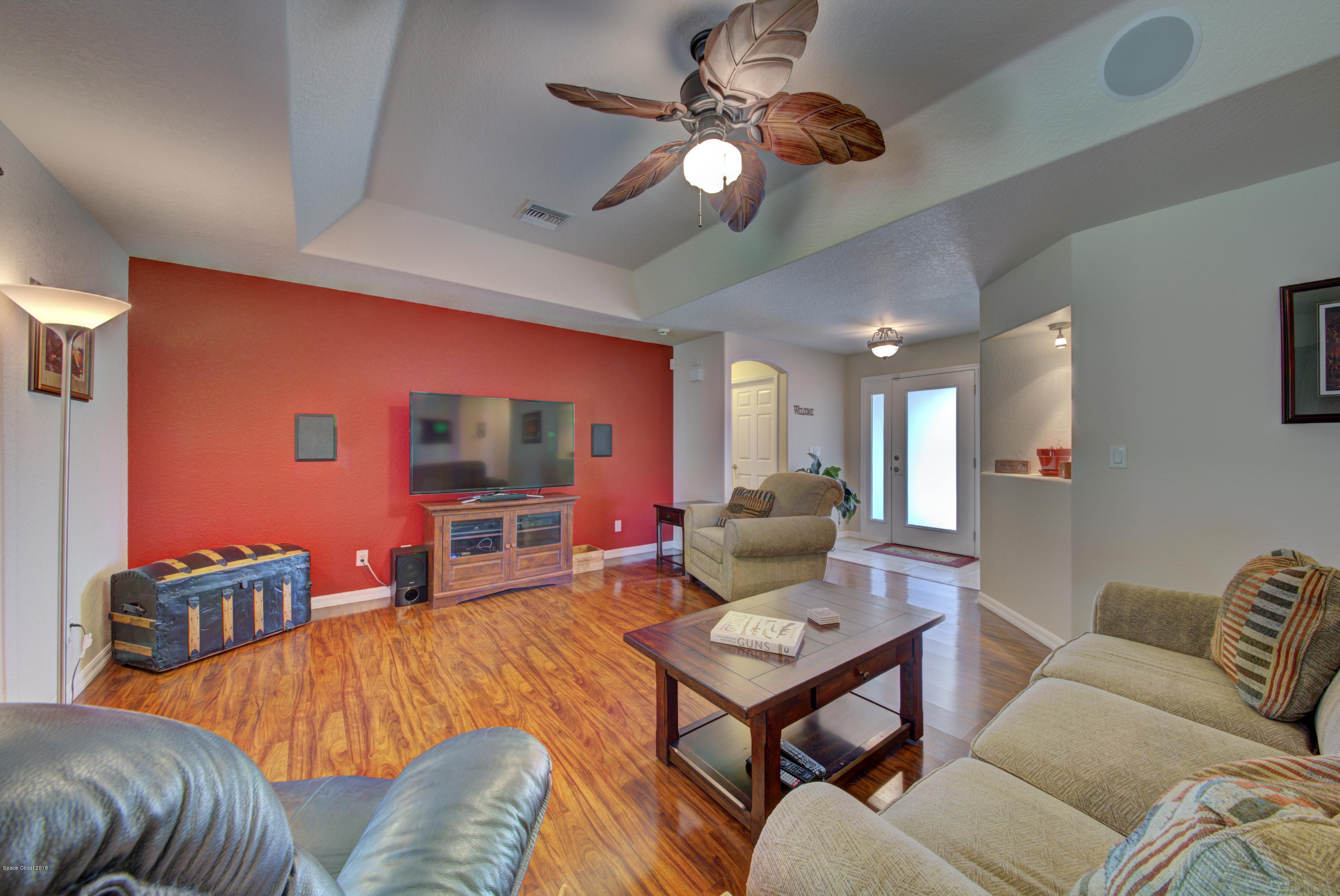 5640 Holden Road Cocoa, FL 32927 - Photo 14 of 42 Living Room with Tray Ceiling