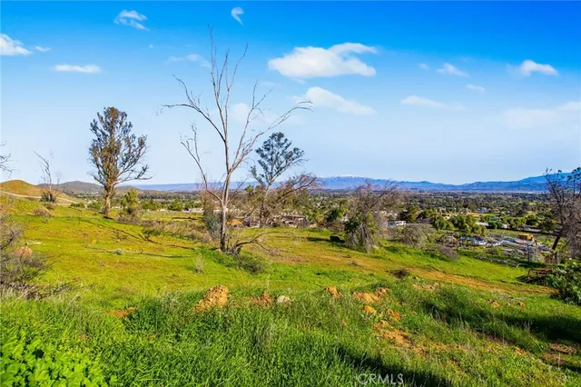 a view of a lake with a mountain