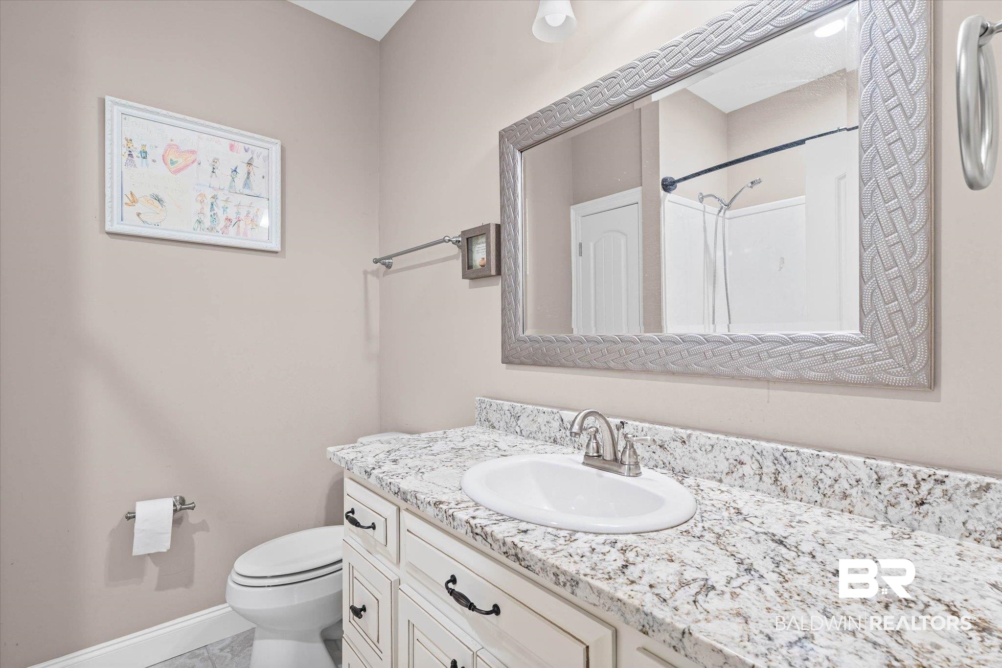 3528 Rue Royal Mobile, AL 36693 - Photo 35 of 53 Bathroom with vanity and a shower