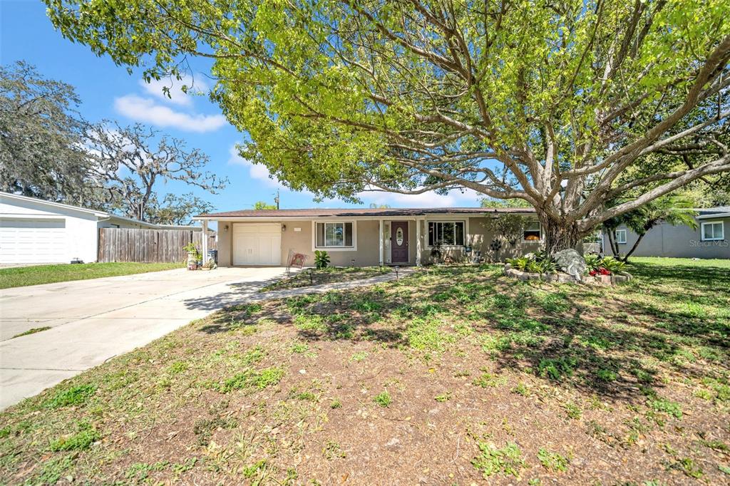 7353 Banner Street New Port Richey, FL 34653 - Photo 39 of 49 a front view of a house with a garden