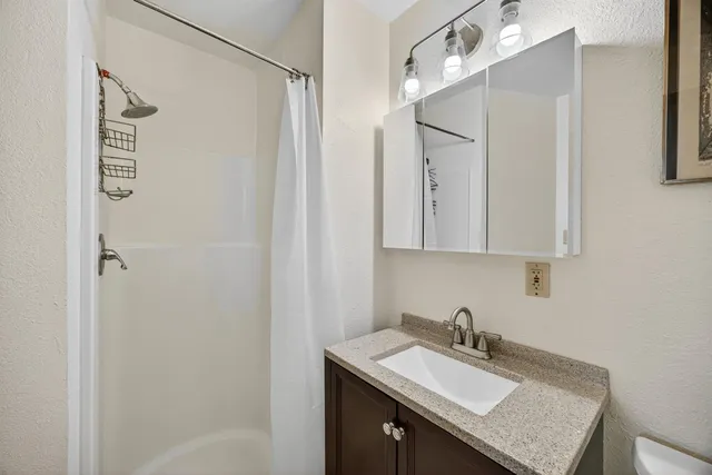 a view of a backyard with potted plants