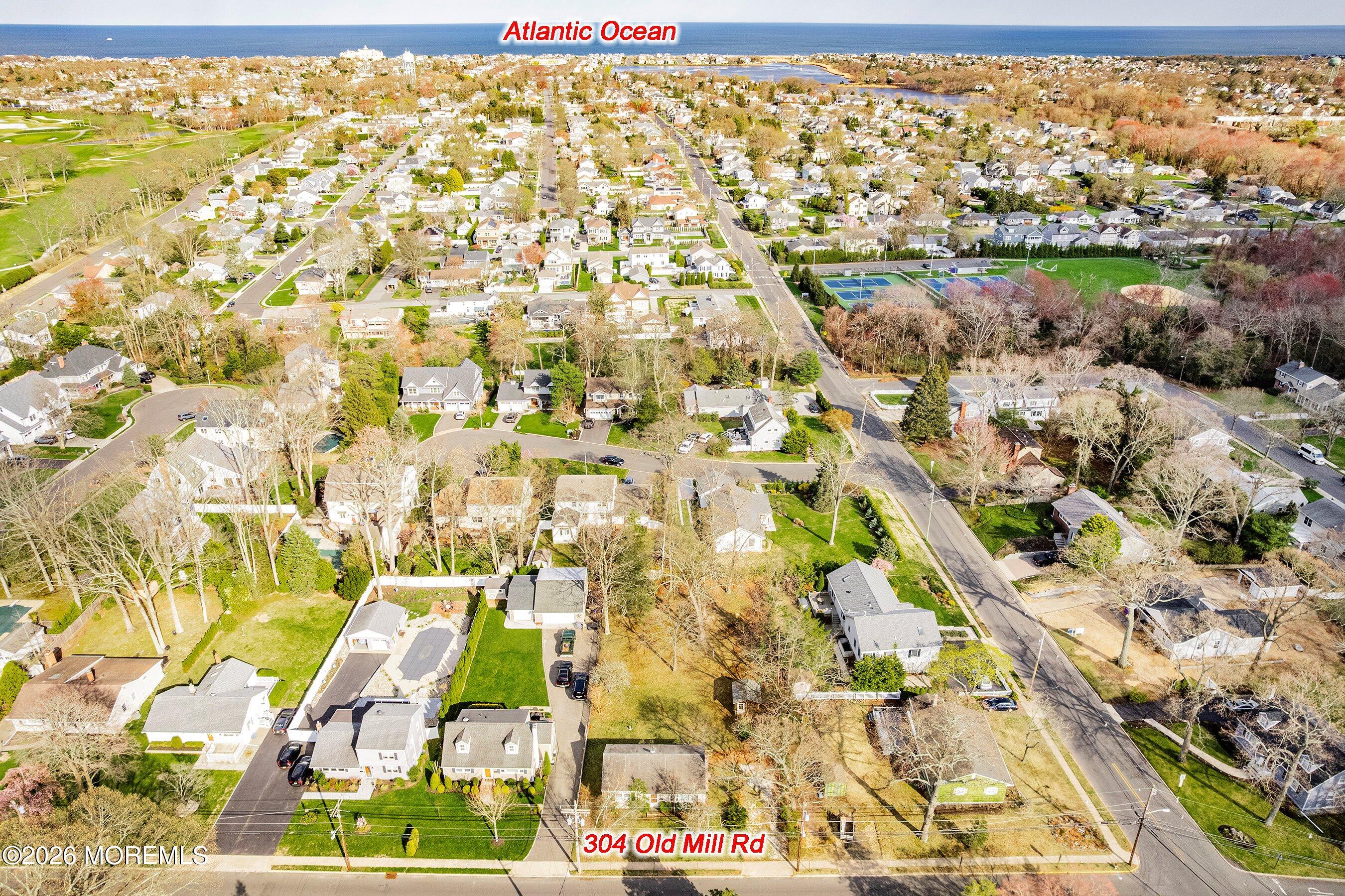 304 Old Mill Road Spring Lake Heights, NJ 07762 - Photo 3 of 18 03-Front Aerial LABELED