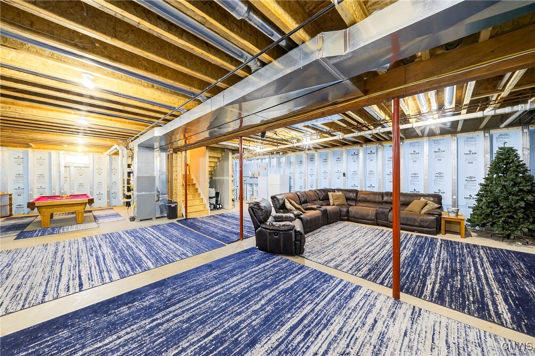 560 Shackelton Point Road Sullivan, NY 13030 - Photo 43 of 50 This basement has 9' tall ceilings.