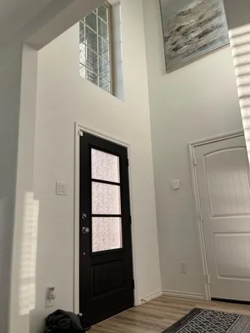 a view of front door