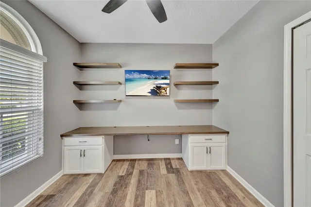 a room with storage and utility