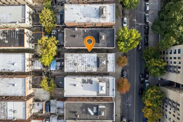 a bird view of a house