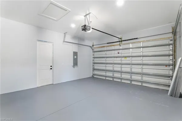 a view of a backyard with a garden and plants