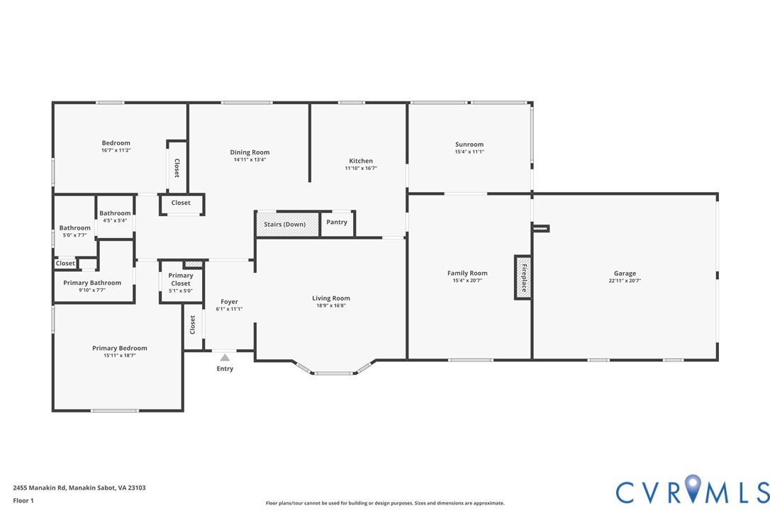 2455 Manakin Road Manakin-Sabot, VA 23103 - Photo 59 of 60 Main floor plan