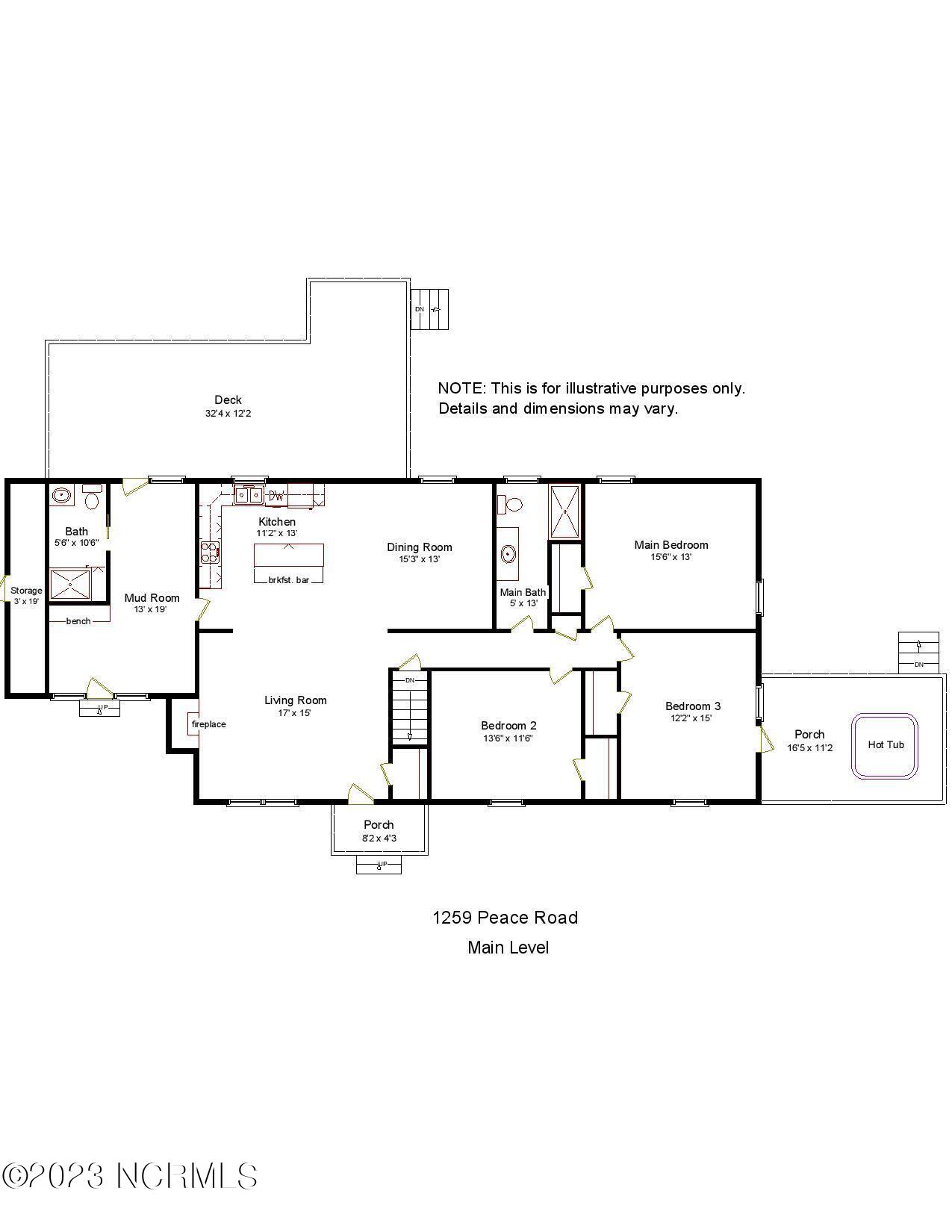 1259 Peace Road Carthage, NC 28327 - Photo 49 of 50 1259 Peace main w out sq ft-page-001