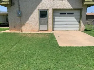a view of front door of house