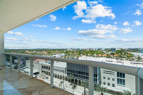 a view of city with balcony